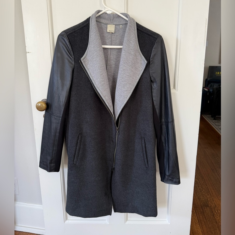 Gray and Black Women's Jacket multimedia Ecru medium - Ecru brand